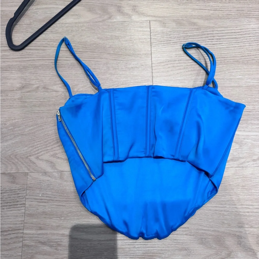 Meshki Royal Blue Satin Ensemble - Picture 7 of 9